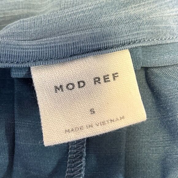 Mod Ref Small Blue Hi Lo V Neck Tshirt - Picture 9 of 9